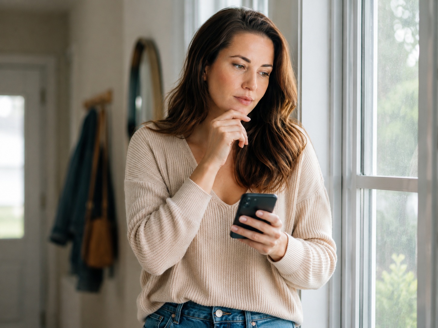 Woman reviewing a herpes test result before making dating decisions